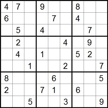 Printable Sudoku puzzles