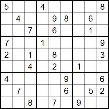 Printable Easy Sudoku on Print Page Generated January 5 2013 7 52am