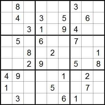 Printable Sudoku puzzles