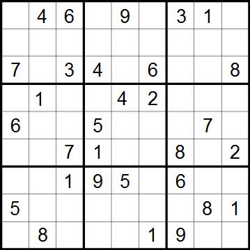 Printable Sudoku puzzles
