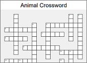 animal crossword puzzle