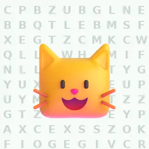Cats animal word search puzzle