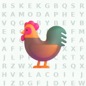 Farm 3 animal word search puzzle