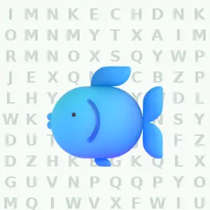 Fish 1 animal word search puzzle