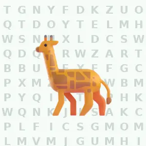 Mammals 2 animal word search puzzle