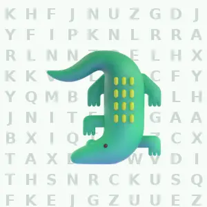 Reptiles 1 animal word search puzzle