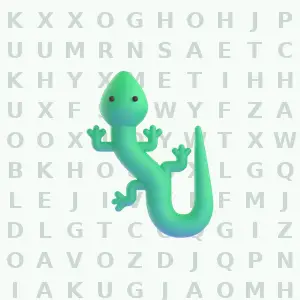 Reptiles 2 animal word search puzzle