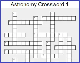 Astronomy Crossword Printable