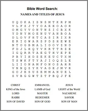 Puzzles printable word search Printable Word