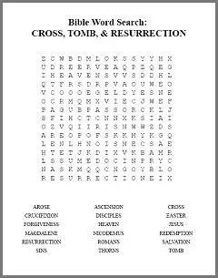 Printable Bible Word Search Puzzles Free
