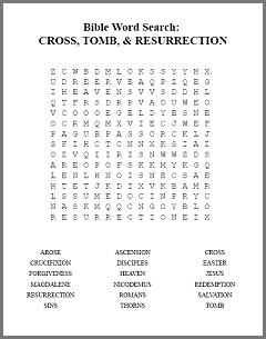 Printable Bible Word Search Puzzles - Free