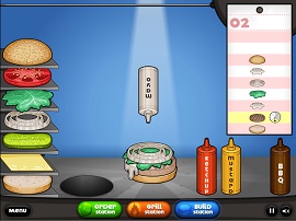 burger shop online game