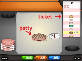 burger shop online game