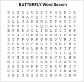 Butterfly Word Search