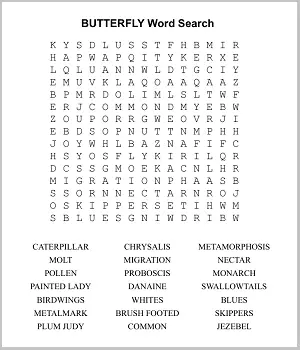 word search printables
