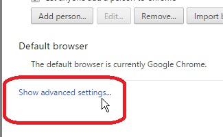 show advanced settings