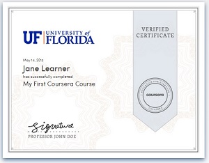 verified certificate