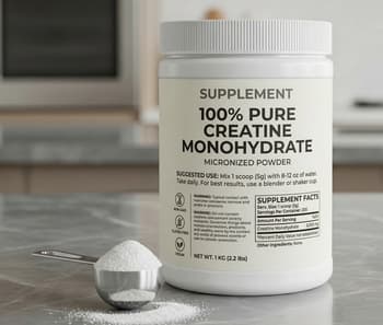 Creatine monohydrate, for brain energy metabolism