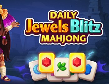 Daily Jewels Blitz Mahjong - match gem-themed tiles to clear the board