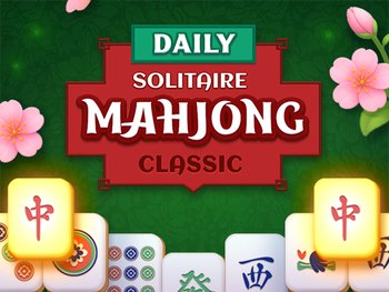 Daily Mahjong solitaire game - match identical tiles to clear the board