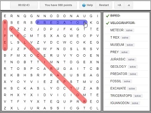 word searches online printable or solve online