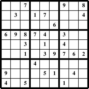 Printable Sudoku puzzles