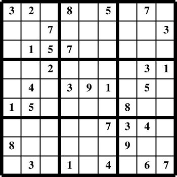 Printable Sudoku puzzles