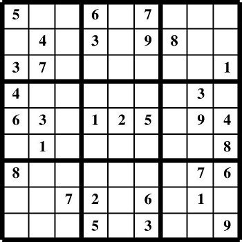 Printable Sudoku puzzles