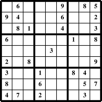 Printable Sudoku puzzles