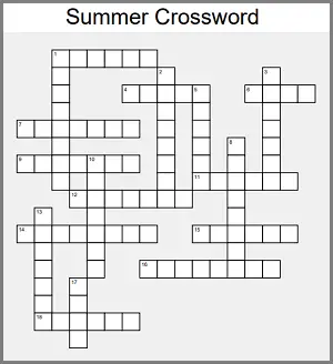 Easy Printable Crossword Puzzles Free