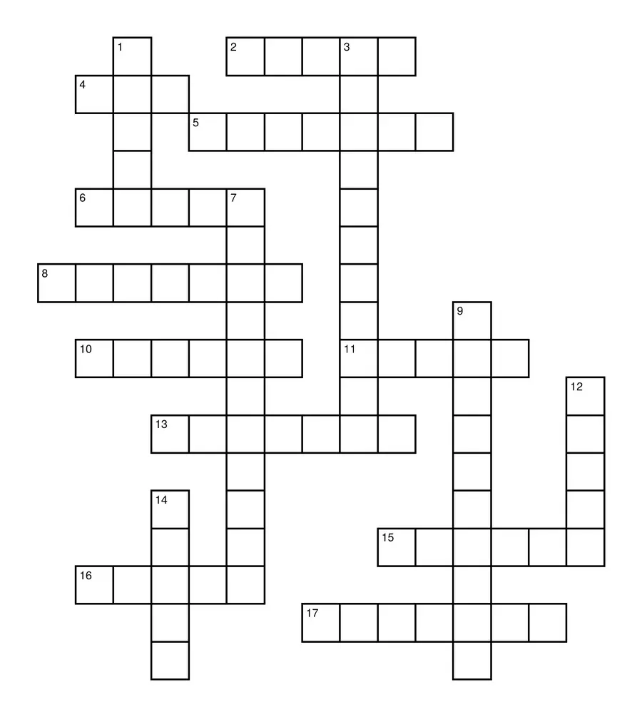Famous Poets Crossword Puzzle