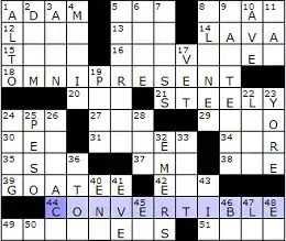 Daily Medium Crossword - Free Online Game