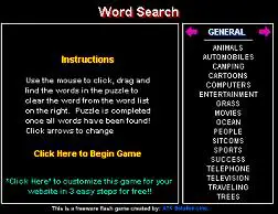 Free Online Word Searches