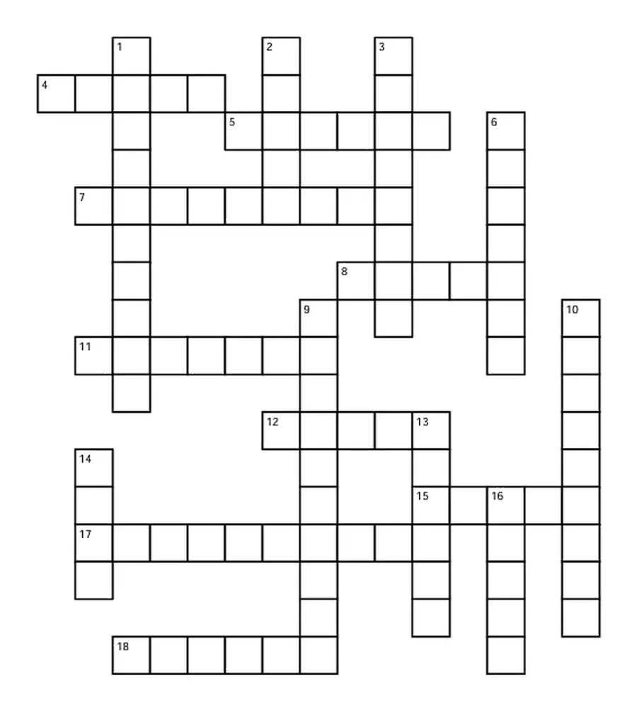 Fruit Crossword Puzzle
