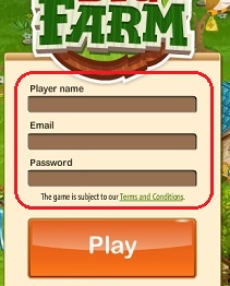Simple registration, start playing immediately