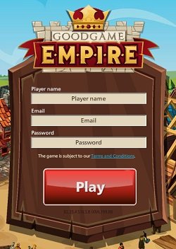 Simple registration, start playing immediately