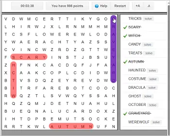 halloween word search