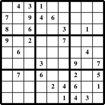 Printable Sudoku puzzles