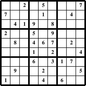 Printable Sudoku puzzles