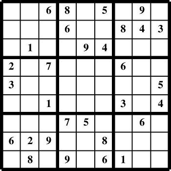 Printable Sudoku puzzles