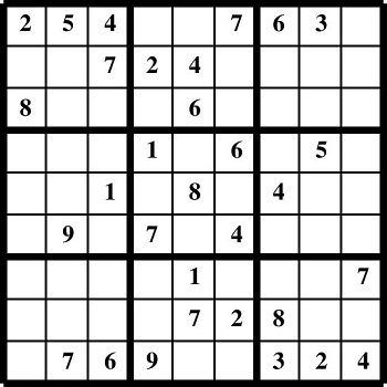 Printable Sudoku puzzles