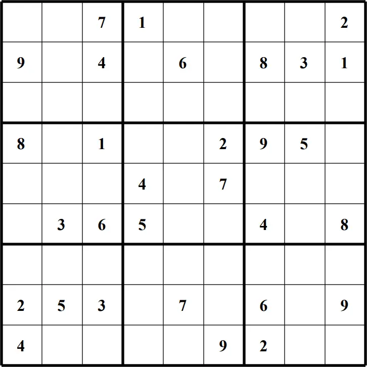 Large Printable Sudoku Puzzle