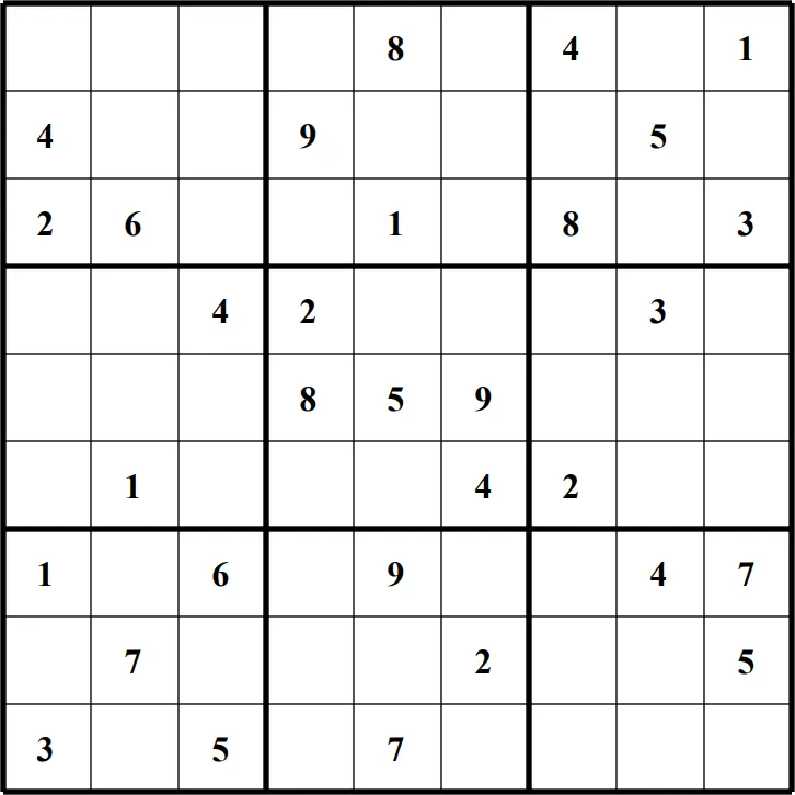 Large Printable Sudoku Puzzle