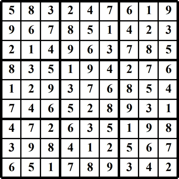 Printable Sudoku puzzles