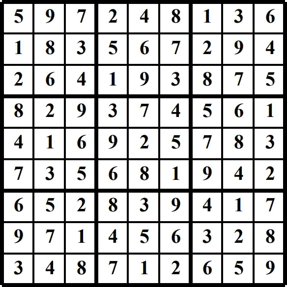 Printable Sudoku puzzles