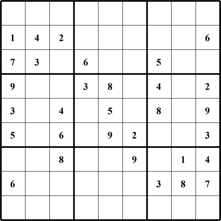 Large Printable Sudoku Puzzle