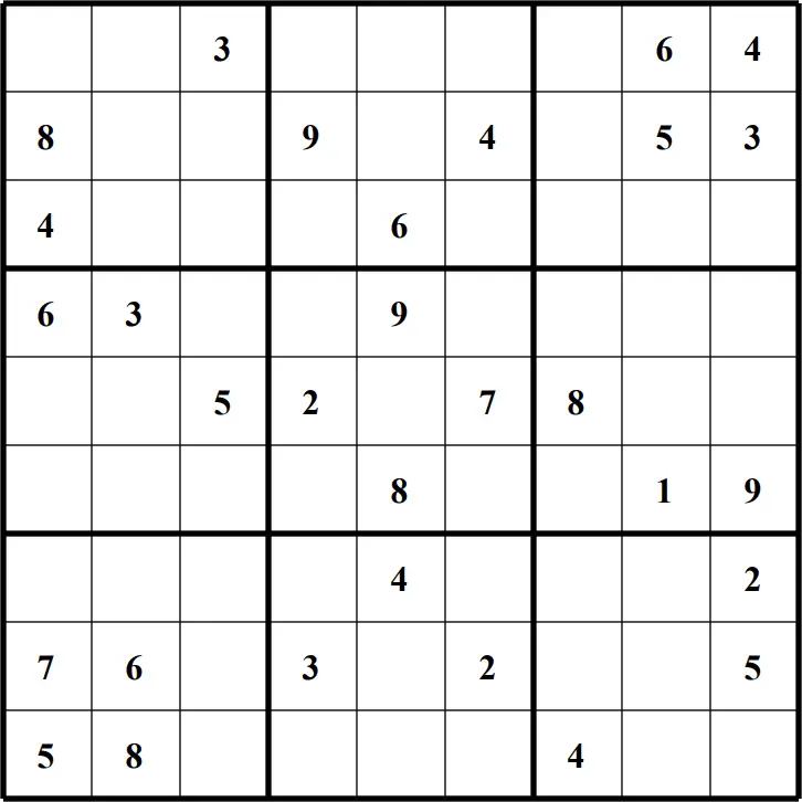 Large Printable Sudoku Puzzle