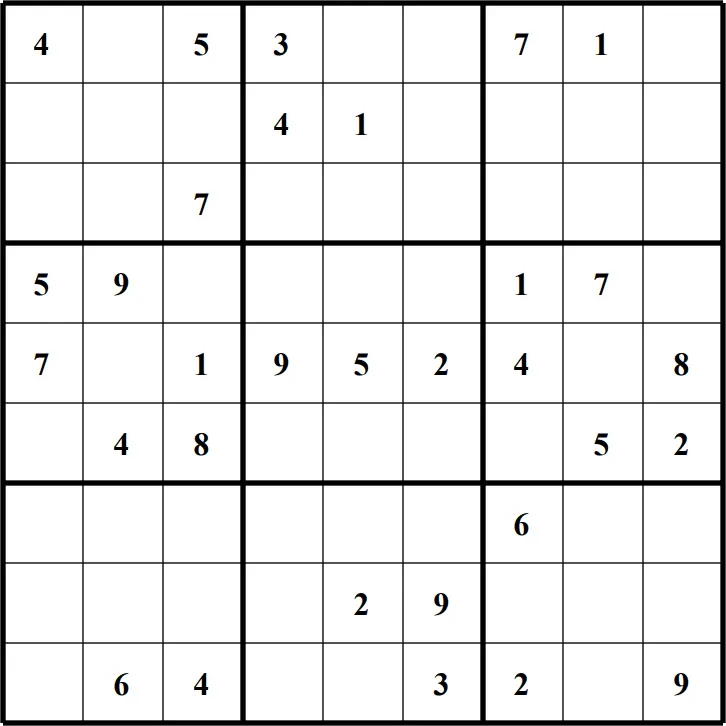 Large Printable Sudoku Puzzle