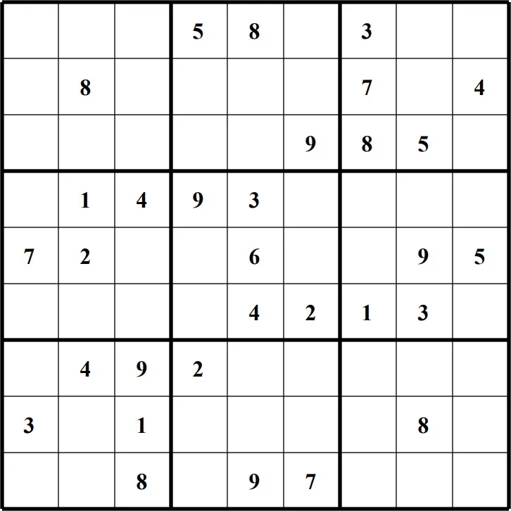 Large Printable Sudoku Puzzle