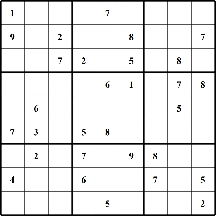 Large Printable Sudoku Puzzle